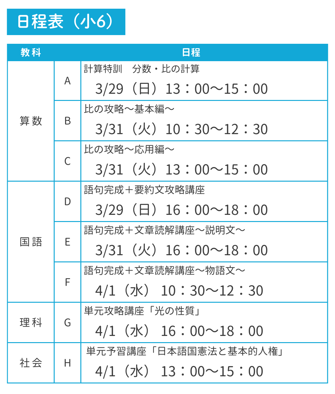 2026新緑塾春期講習